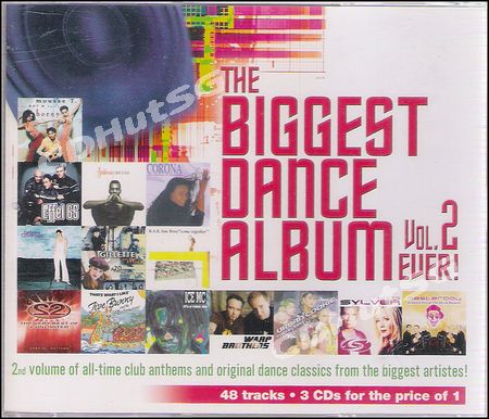 Biggest Dance Album Ever! Vol.2 3CD Set Ft. DJ Lhasa, Masterboy, Angel City, Ice MC, 2 Unlimited....